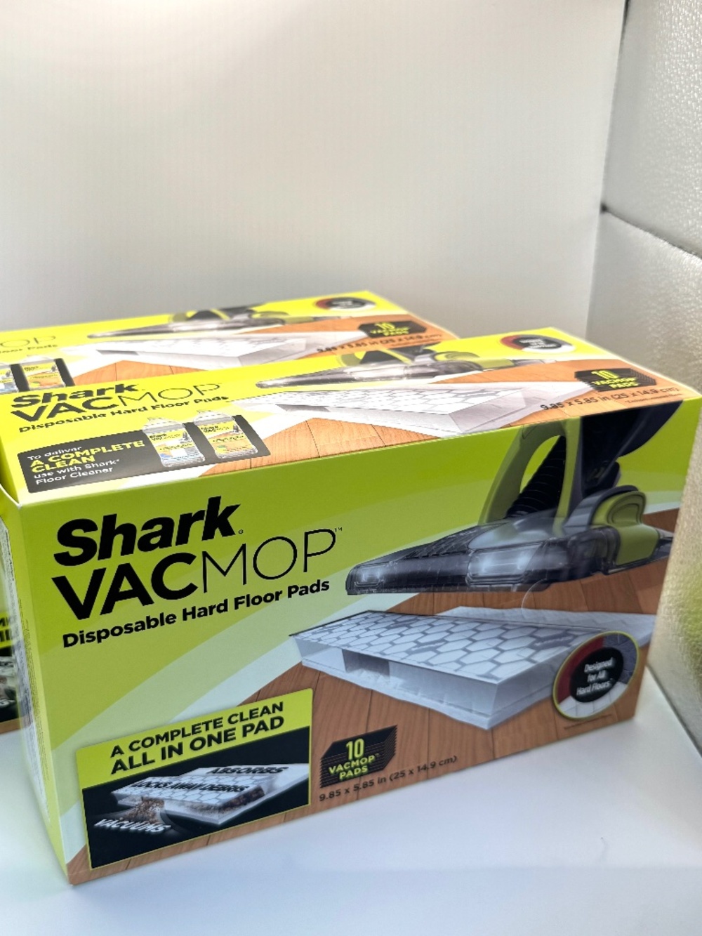 2 packs x 10 ct Shark Disposable Hard Floor VacMop Vacuum Mop Pad Refills VMP10